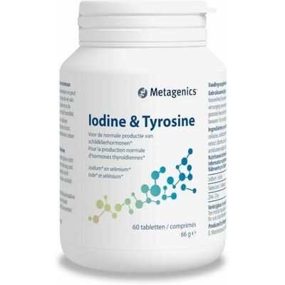 Metagenics Jodium & Tirosine 60 Tabletten - Voedingssupplement Metagenics Jodium & Tirosine 60 Tabletten - Voedingssupplement