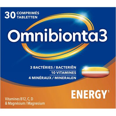 PROCTER & GAMBLE BENELUX Omnibionta 3 Energie - Multivitaminen met B12, C en magnesium PROCTER & GAMBLE BENELUX Omnibionta 3 Energie - Multivitaminen met B12, C en magnesium