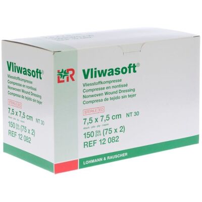 Lohmann & Rauscher Steriele 7,5x7,5cm Niet-geweven Gaascompressen Lohmann & Rauscher Steriele 7,5x7,5cm Niet-geweven Gaascompressen