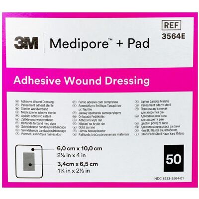3M Medipore Plus Pad Steriel Wondverband - Verband 3M Medipore Plus Pad Steriel Wondverband - Verband