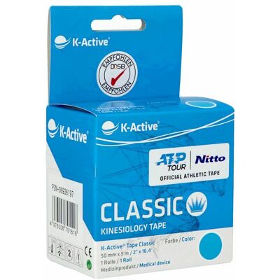 NAQI K-Active Tape Classic - Blauw 5cm x 5m NAQI K-Active Tape Classic - Blauw 5cm x 5m