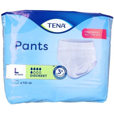 Tena Pants Discreet Large 95-125cm 10 795733 Tena Pants Discreet Large 95-125cm 10 795733
