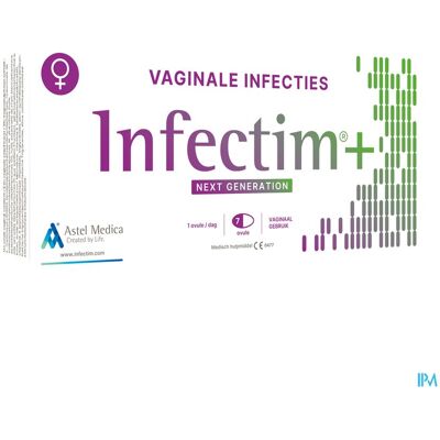 Astel Medica Infectim+ 7 zetpillen - Vaginale en rectale zetpillen Astel Medica Infectim+ 7 zetpillen - Vaginale en rectale zetpillen