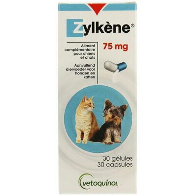 Vetoquinol Kalmerende Capsules voor Kleine Honden en Katten - 75mg Vetoquinol Kalmerende Capsules voor Kleine Honden en Katten - 75mg