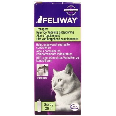 Feliway Classic Spray - Kat - 20 ml - Stressverlichting Feliway Classic Spray - Kat - 20 ml - Stressverlichting