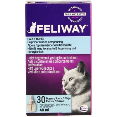 Feliway Classic Diffuser Vulling - Geurvrij, 48 ml Feliway Classic Diffuser Vulling - Geurvrij, 48 ml