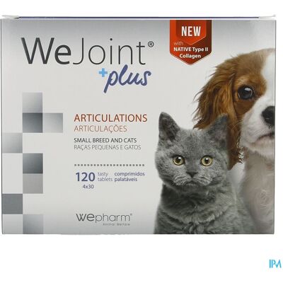 Wepharm WeJoint Plus Kleine Rassen & Katten - Gewrichtsondersteunend voedingssupplement Wepharm WeJoint Plus Kleine Rassen & Katten - Gewrichtsondersteunend voedingssupplement