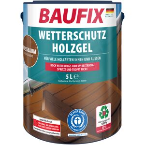 BAUFIX Weerbeschermende houtgel 5 liter (Notenhout) BAUFIX Weerbeschermende houtgel 5 liter (Notenhout)
