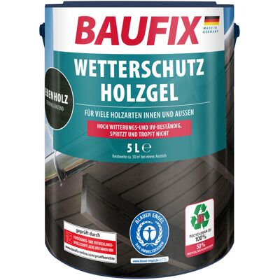 BAUFIX Weerbeschermende houtgel 5 liter (Ebbehout) BAUFIX Weerbeschermende houtgel 5 liter (Ebbehout)