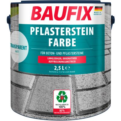 BAUFIX Straatsteenverf 2,5 liter (Transparant mat) BAUFIX Straatsteenverf 2,5 liter (Transparant mat)