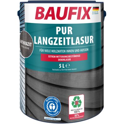 BAUFIX Beits 5 liter (Antracietgrijs satijn mat) BAUFIX Beits 5 liter (Antracietgrijs satijn mat)
