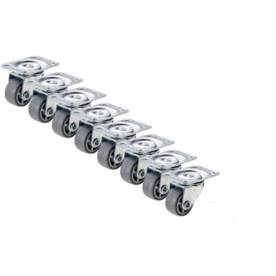 PARKSIDE Wieltjes set, zwenkwielen voor meubels en kisten (Mini zwenkwielen, 8-delig) PARKSIDE Wieltjes set, zwenkwielen voor meubels en kisten (Mini zwenkwielen, 8-delig)