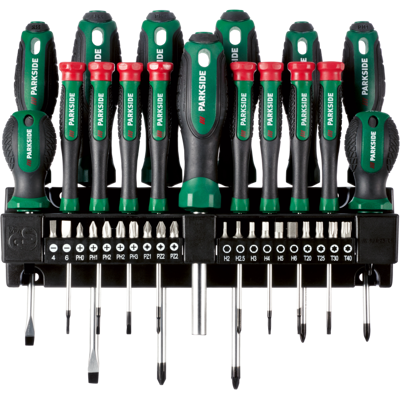 PARKSIDE Schroevendraaierset met wandhouder PARKSIDE Schroevendraaierset met wandhouder