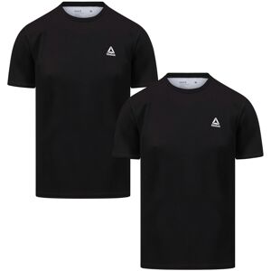 Reebok Set van 2 Heren T-shirts Active Wear (Zwart, L) Reebok Set van 2 Heren T-shirts Active Wear (Zwart, L)