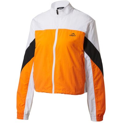 CRIVIT Dames trainingsjack (Wit/oranje, S (36/38)) CRIVIT Dames trainingsjack (Wit/oranje, S (36/38))