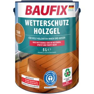 BAUFIX Weerbeschermende houtgel 5 liter (Teak) BAUFIX Weerbeschermende houtgel 5 liter (Teak)