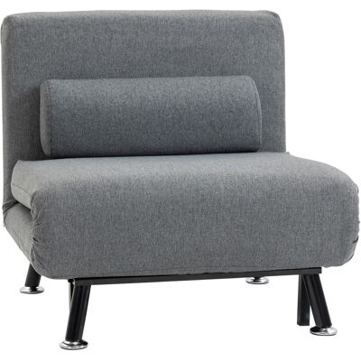 Homcom - Schlafsessel mit Bettfunktion - Grau - 75Lx70Bx75H - Sofa bed Homcom - Schlafsessel mit Bettfunktion - Grau - 75Lx70Bx75H - Sofa bed