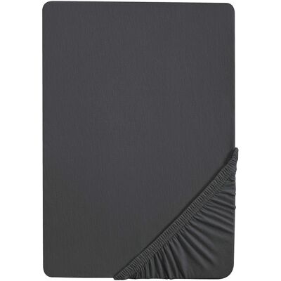 Biberna Thea Titanium Fitted Sheet - Matras & Waterbed Biberna Thea Titanium Fitted Sheet - Matras & Waterbed