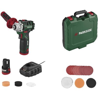 PARKSIDE Accu-polijstmachine incl. accessoires 12 V met accu en lader PARKSIDE Accu-polijstmachine incl. accessoires 12 V met accu en lader