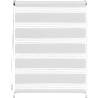 Lichtblick Duo-Rollo, Klemvast, 60x150 cm, Polyester, Wit Lichtblick Duo-Rollo, Klemvast, 60x150 cm, Polyester, Wit