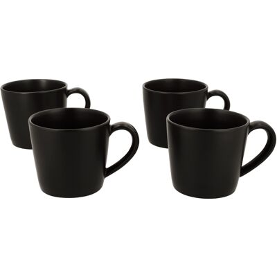 SILVERCREST Mokken, 4 stuks, 370 ml (Zwart) SILVERCREST Mokken, 4 stuks, 370 ml (Zwart)