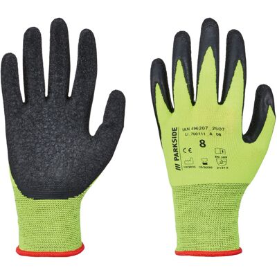 PARKSIDE Werkhandschoenen met latex coating (Geel, 8) PARKSIDE Werkhandschoenen met latex coating (Geel, 8)