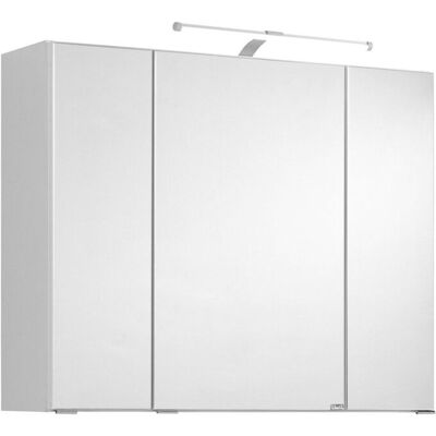HELD Badkamer spiegelkast Bologna 3D (LED opbouwlamp, Wit, 80 cm) HELD Badkamer spiegelkast Bologna 3D (LED opbouwlamp, Wit, 80 cm)