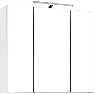 HELD Badkamer spiegelkast Bologna 3D (LED opbouwlamp, Wit, 70 cm) HELD Badkamer spiegelkast Bologna 3D (LED opbouwlamp, Wit, 70 cm)