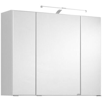 HELD Badkamer spiegelkast Bologna 3D (LED opbouwlamp, Wit, 90 cm) HELD Badkamer spiegelkast Bologna 3D (LED opbouwlamp, Wit, 90 cm)