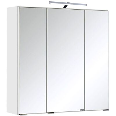 HELD Badkamer spiegelkast Bologna 3D (LED opbouwlamp, Wit, 60 cm) HELD Badkamer spiegelkast Bologna 3D (LED opbouwlamp, Wit, 60 cm)