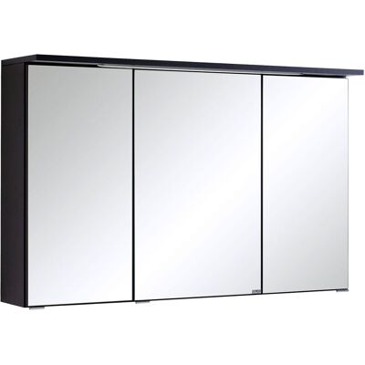 HELD Badkamer spiegelkast Bologna 3D (LED-inbouwlamp, Donkergrijs, 100 cm) HELD Badkamer spiegelkast Bologna 3D (LED-inbouwlamp, Donkergrijs, 100 cm)