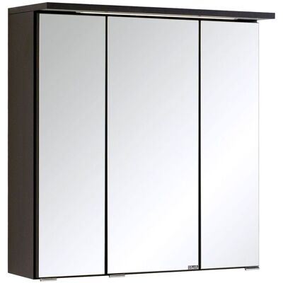 HELD Badkamer spiegelkast Bologna 3D (LED-inbouwlamp, Donkergrijs, 60 cm) HELD Badkamer spiegelkast Bologna 3D (LED-inbouwlamp, Donkergrijs, 60 cm)