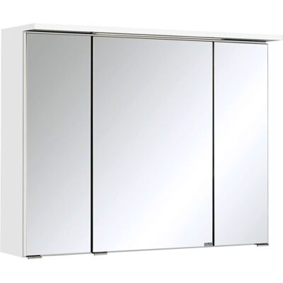 HELD Badkamer spiegelkast Bologna 3D (LED-inbouwlamp, Wit, 80 cm) HELD Badkamer spiegelkast Bologna 3D (LED-inbouwlamp, Wit, 80 cm)