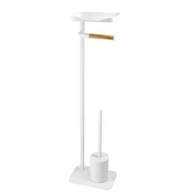 Ridder Toiletrolhouder met toiletborstel Albany (Wit mat) Ridder Toiletrolhouder met toiletborstel Albany (Wit mat)