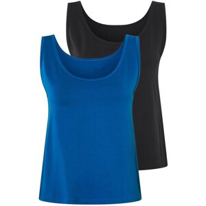 esmara 2 dames tops (Zwart/blauw, XS (32/34)) esmara 2 dames tops (Zwart/blauw, XS (32/34))