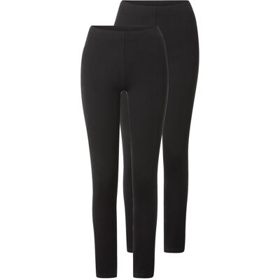 esmara Set van 2 dames leggings (Zwart, S (36/38)) esmara Set van 2 dames leggings (Zwart, S (36/38))