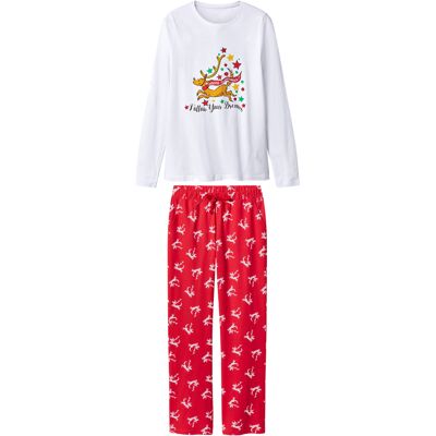 Lidl Dames kerstpyjama The Grinch (Wit/rood, XS (32/34)) Lidl Dames kerstpyjama The Grinch (Wit/rood, XS (32/34))