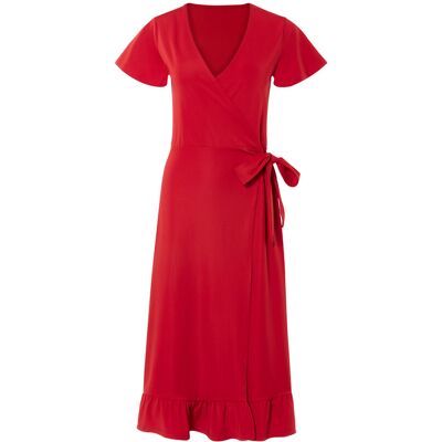 ESMARA Dames wikkeljurk (Rood, S) ESMARA Dames wikkeljurk (Rood, S)