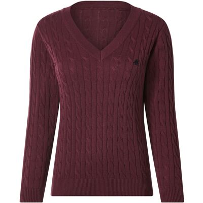 esmara Gebreide dames trui (bordeaux rood, XS (32/34)) esmara Gebreide dames trui (bordeaux rood, XS (32/34))