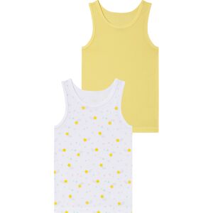 lupilu 2 kinder hemden (Geel/wit, 110/116) lupilu 2 kinder hemden (Geel/wit, 110/116)