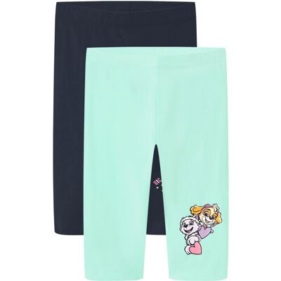 lupilu Set van 2 korte kinder leggings (Mint, 110/116) lupilu Set van 2 korte kinder leggings (Mint, 110/116)