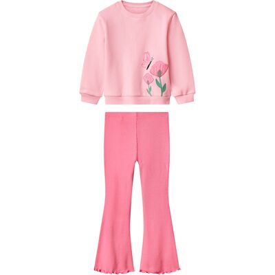 lupilu Kinder trui en joggingbroek (Roze, 98/104) lupilu Kinder trui en joggingbroek (Roze, 98/104)