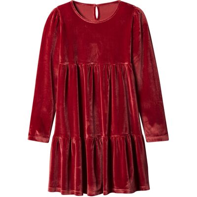 ESMARA Kinder velours jurk (Rood, 146/152) ESMARA Kinder velours jurk (Rood, 146/152)