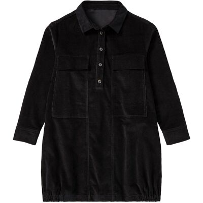 PEPPERTS! Meisjes corduroy jurk (Zwart, 134) PEPPERTS! Meisjes corduroy jurk (Zwart, 134)