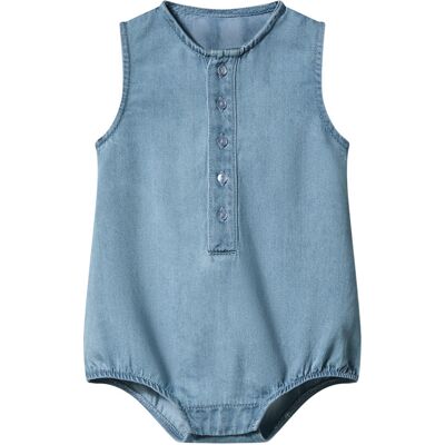 lupilu Baby romper (Blauw, 74/80) lupilu Baby romper (Blauw, 74/80)