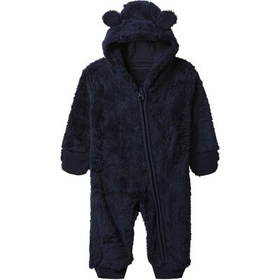 LUPILU Baby fleece onesie (Marineblauw, 50/56) LUPILU Baby fleece onesie (Marineblauw, 50/56)