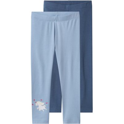 lupilu Set van 2 kinder leggings (Blauw, 86/92) lupilu Set van 2 kinder leggings (Blauw, 86/92)