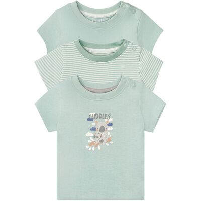 LUPILU 3 baby T-shirts (Groen, 62/68) LUPILU 3 baby T-shirts (Groen, 62/68)