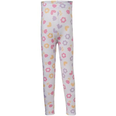 LUPILU Set van 2 kinder leggings (Wit/lila, 98/104) LUPILU Set van 2 kinder leggings (Wit/lila, 98/104)