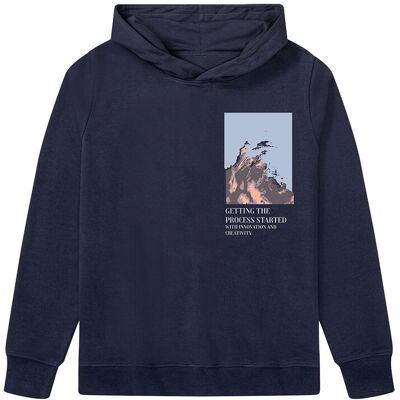 pepperts! Jongens hoodie (146/152, Marineblauw) pepperts! Jongens hoodie (146/152, Marineblauw)